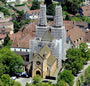 Conservation et Restauration de la Collégiale dde Neuchâtel: Vue aérienne façade ouest image - 1/6