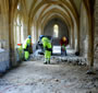 Conservation et Restauration de la Collégiale dde Neuchâtel: Enlèvement de la chape du sol du cloître - image 2/2